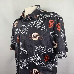 Reyn Spooner‎ San Francisco Giants Black Performance Polo Shirt Men's Large